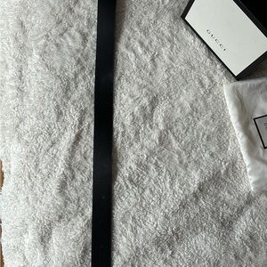 Gucci Black Leather Belt